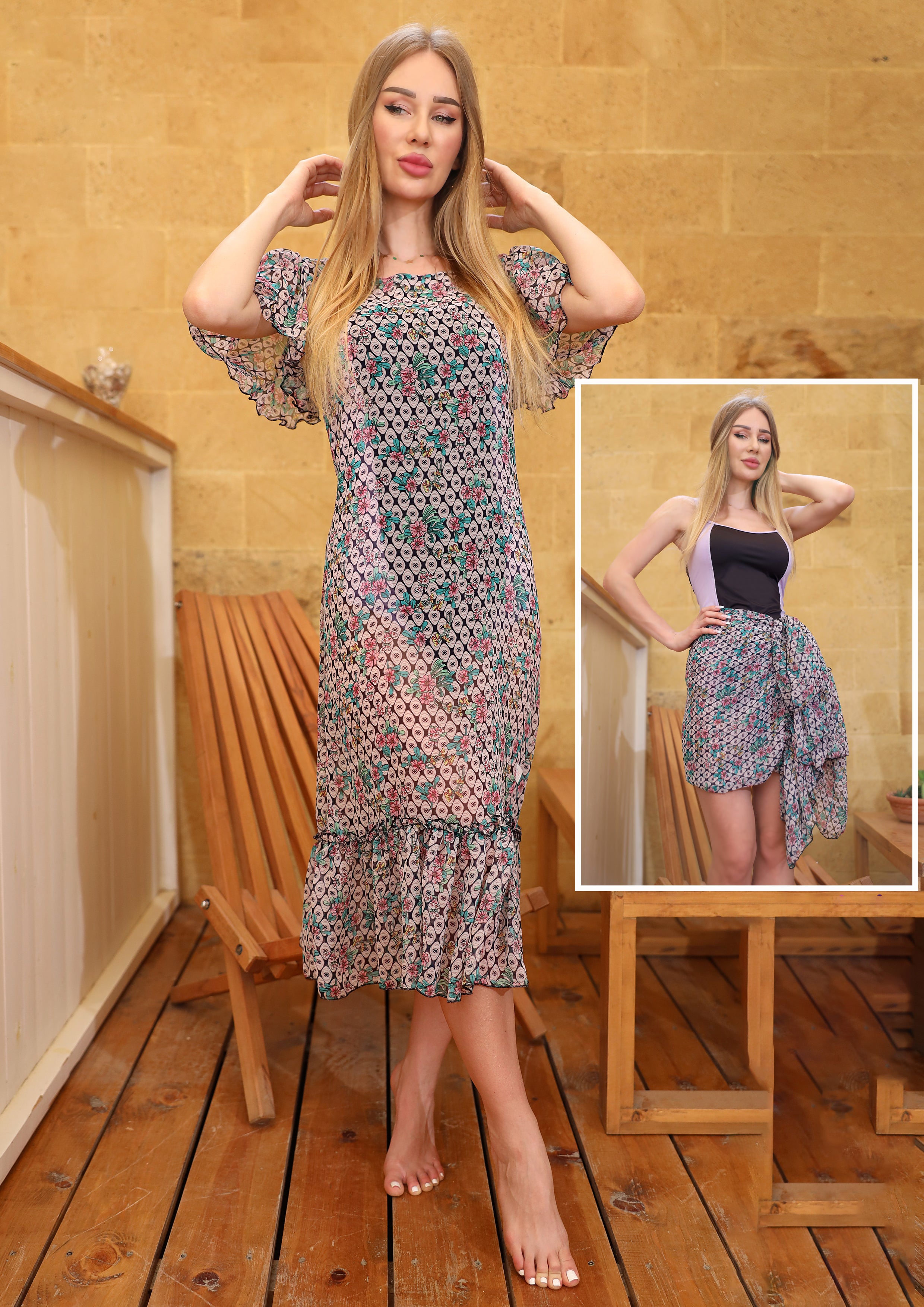 2-in-1 Swimwear Overlay