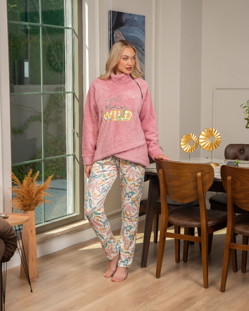 Fleece Pullover Pajama Set