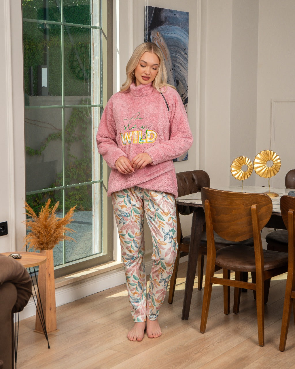 Fleece Pullover Pajama Set