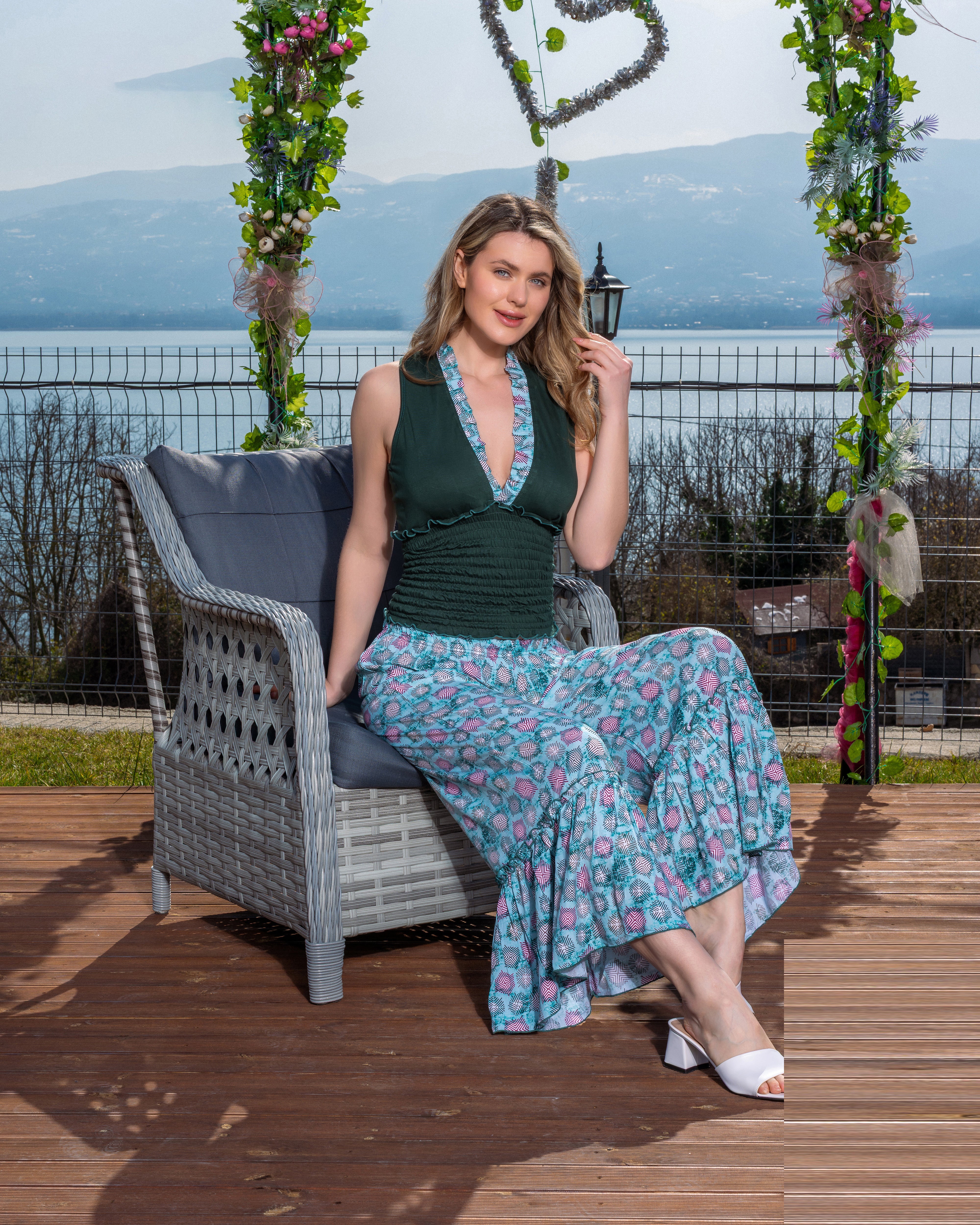 Green & Floral Summer Loungewear